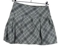 Dámská šedo-růžová kostkovaná skládaná sukně H&M