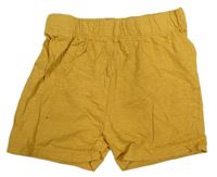 Hořčicové bavlněné kraťasy Primark