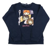 Tmavomodrá mikina s Harry Potterem zn. Primark