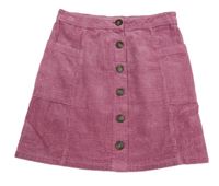 Vínová manšestrová sukně Next