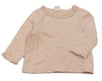 Světlerůžové triko s kanýrem H&M