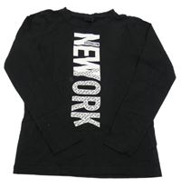 Černé triko s nápisem Chapter Young