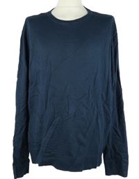 Pánský tmavomodrý svetr Peacocks