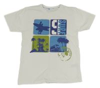 Bílé tričko s potiskem