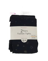 2x silonky - tmavomodré s hvězdami + třpytivé Primark