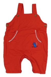 Červené laclové tepláky se psem Dunnes stores