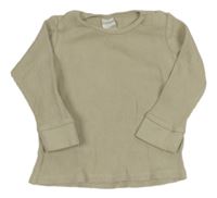 Béžové žebrované triko zn. H&M
