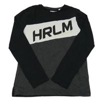 Černo-bílé triko s nápisem C&A