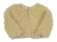 Světlebéžový kožešinový kabátek H&M