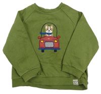 Zelená mikina s pejskem Mayoral