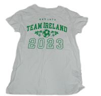 Nové - Bílé tričko s nápisem 