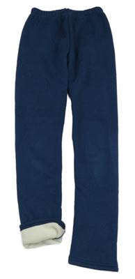 Tmavomodré zateplené legíny 