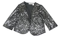 Šedý šifonový cardigan s flitry H&M