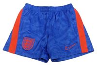 Modro-červené vzorované sportovní funkční kraťasy Nike 