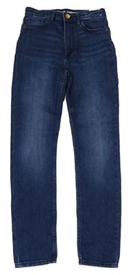 Tmavomodré skinny fit rifle H&M