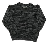 Černo-bílý melírovaný svetr Primark