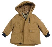 3v1 - Béžová šusťáková bunda s kapucí 