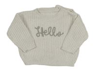 Bílý svetr s nápisem George 