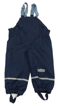 Tmavomodré šusťákové podšité laclové kalhoty Scout