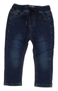 Tmavomodré teplákové rifle Next