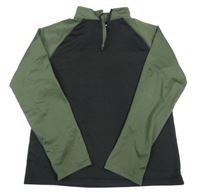 Černo-khaki sportovní mikina Ergeenomix 