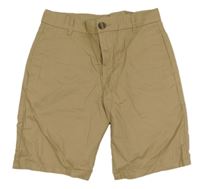 Béžové plátěné kraťasy H&M