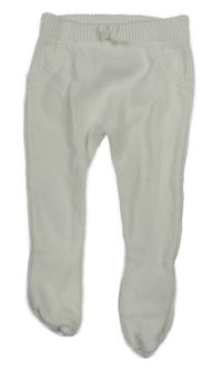 Bílé pletené polodupky Matalan