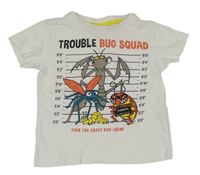 Bílé tričko s brouky Infinity