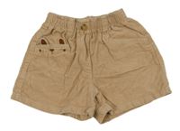Béžové manšestrové kraťasy se zajíčkem Next