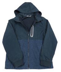 Tmavomodrá softshellová bunda s odepínací kapucí H&M