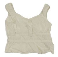 Bílý crop halenkový top h&M