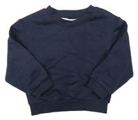 Tmavomodrá oversize mikina H&M