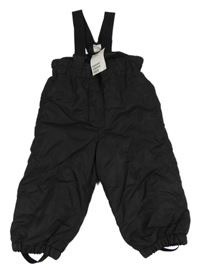 Nové - Černé šusťákové laclové oteplovačky H&M