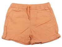 Světleoranžové cargo plátěné kraťasy PRIMARK