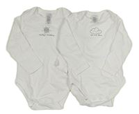 2x - Bílé body se sluníčkem a obláčkem C&A