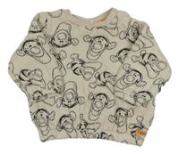 Světlebéžová prošívaná vyteplená oversize mikina s Tygry zn. Disney