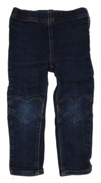 Tmavomodré riflové džegíny H&M