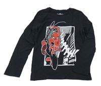 Černé triko se Spider-manem C&A