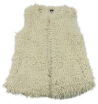 Smetanový huňatý podšitý cardigan New Look