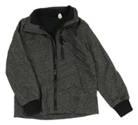 Černá melírovaná softshellová bunda H&M