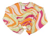 Barevná vzorovaná crop mikina H&M