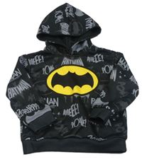 Černá mikina s netopýrem a kapucí - Batman Shein
