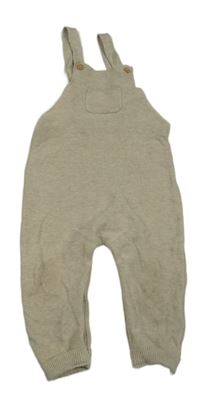 Béžové pletené laclové tepláky s kapsou Matalan