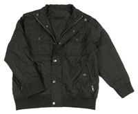 Černá šusťáková lehce zateplená bunda St. Bernard