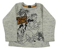 Šedá melírovaná mikina s Lvím králem Primark