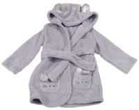 Lila chlupatý župan s kapucí - králík George