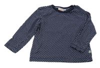 Tmavomodré puntíkaté triko Liegelind