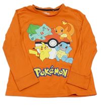 Červené triko s Pokémony C&A