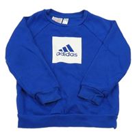 Safírová mikina s logem Adidas