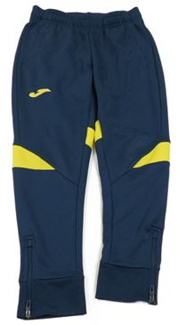 Tmavomodro-žluté sportovní tepláky Joma